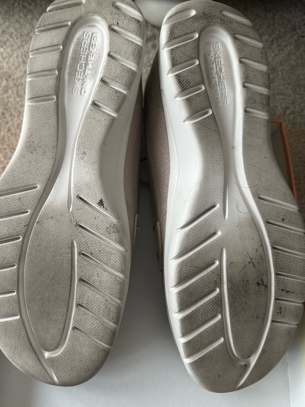 Skechers GOwalk Boat Shoes – Taupe/Nude | Lightweight & Comfy - Picture 6 of 7